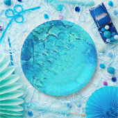 美しい水彩トロピカルオーシャンテーマデザイン ペーパープレート (パーティー)