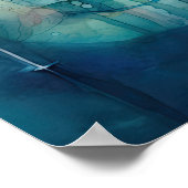 美しい水彩トンボのポスター ポスター (角)