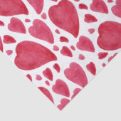 美しい水彩ハート 薄葉紙 (詳細)