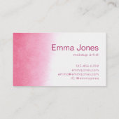美しい水彩バラ名刺 名刺 (裏面)