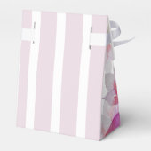 美しい水彩ピンクの花の手絵を描形 フェイバーボックス (裏面サイド)