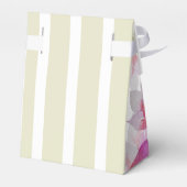 美しい水彩ピンクの花の手絵を描形 フェイバーボックス (裏面サイド)