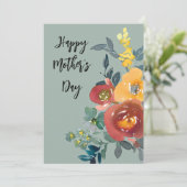 美しい水彩フラワーマザーズデーカード シーズンカード (スタンド正面)