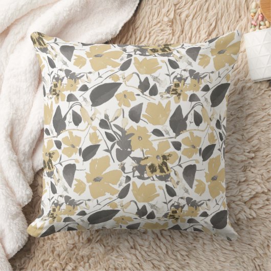 美しい水彩フローラクレマチス花 クッション (ブランケット)