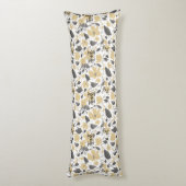 美しい水彩フローラクレマチス花 ボディピロー (裏面 (縦))