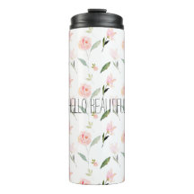 美しい水彩フローラ赤面ピンク