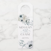 美しい水彩フローラ青 ボトルネックタグ (正面)