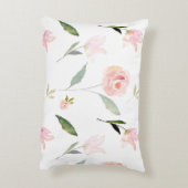 美しい水彩フローラ アクセントクッション (裏面(縦))