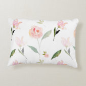 美しい水彩フローラ アクセントクッション (裏面)