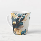 美しい水彩フローラ カフェラテマグ (左アングル)