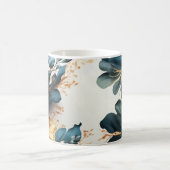 美しい水彩フローラ コーヒーマグカップ (中央)
