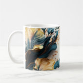 美しい水彩フローラ コーヒーマグカップ (左)