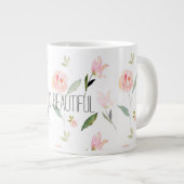 美しい水彩フローラ ジャンボコーヒーマグカップ (正面右)