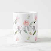 美しい水彩フローラ ジャンボコーヒーマグカップ (正面)