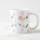 美しい水彩フローラ ジャンボコーヒーマグカップ (右)