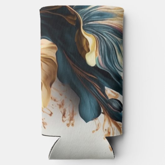 美しい水彩フローラ スリム缶クーラー (裏面)