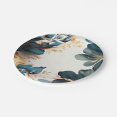 美しい水彩フローラ ペーパープレート (アングル)