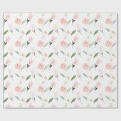 美しい水彩フローラ ラッピングペーパー (フラット)