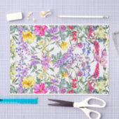 美しい水彩ワイルドフラワー自然 薄葉紙 (クラフト)