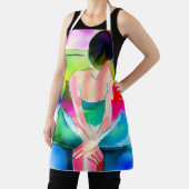 美しい水彩女性 エプロン (インサイチュ)