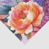 美しい水彩庭園の花の切り離し 薄葉紙 (詳細)