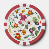 美しい水彩植物画 ポーカーチップ (正面)