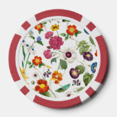 美しい水彩植物画 ポーカーチップ (裏面)