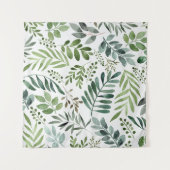 美しい水彩植物葉学院  タペストリー (正面)