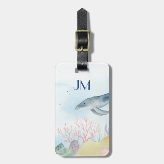 美しい水彩海生活 ラゲッジタグ (正面縦)
