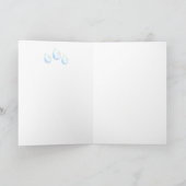 美しい水彩画の悔やみや弔慰カード カード (内部)