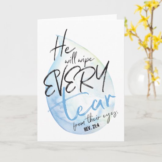 美しい水彩画の悔やみや弔慰カード カード (黄色い花)