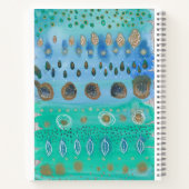 美しい水彩画の抽象芸術 ノートブック (裏面)