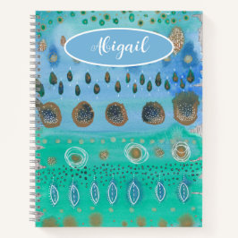 美しい水彩画の抽象芸術 ノートブック