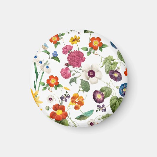 美しい水彩画の植物画 マグネット (正面)
