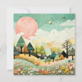 美しい水彩画の風景　ありがとう (正面)