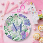 美しい水彩紫陽花ミックス ペーパープレート (パーティー)