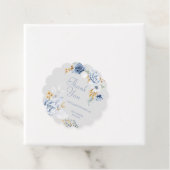 美しい水彩花の感謝カード フェイバータグ (インサイチュ)