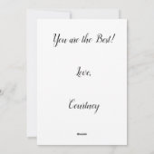 美しい水彩花の母の日カード シーズンカード (裏面)