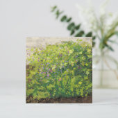 美しい水彩花の茂みグラフィックアートペインティング カード (スタンド正面)