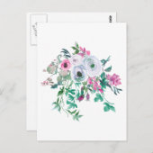 美しい水彩花はがき ポストカード (正面/裏面)