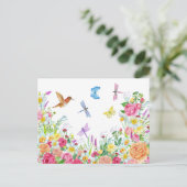 美しい水彩花園 ポストカード (スタンド正面)