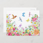 美しい水彩花園 ポストカード (正面/裏面)