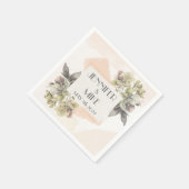 美しい水彩花束 スタンダードカクテルナプキン (角)
