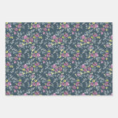 美しい水彩花模様3 ラッピングペーパーシート (正面)