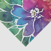 美しい水彩花模様 薄葉紙 (詳細)