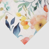美しい水彩花装飾用クッション 薄葉紙 (詳細)