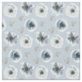 美しい水彩花 ファブリック (クローズアップ)