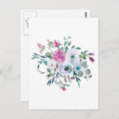 美しい水彩花 ポストカード (正面/裏面)