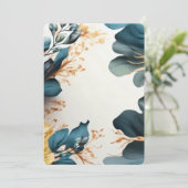 美しい水彩花 招待状 (スタンド正面)