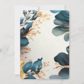 美しい水彩花 招待状 (正面)